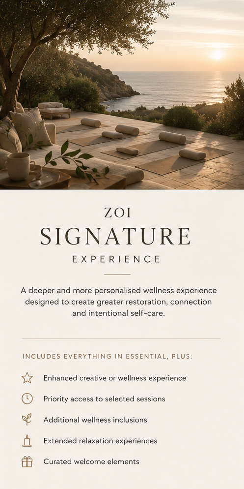 SIGNATURE EXPERIENCE – ZOI